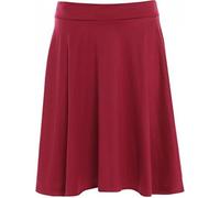 Ladies Plus Size Plain & Printed Flared Skater Skirt - Women’s Elastic Waist Midi A-Line Swing Skirt, Lightweight Casual Everyday & Summer Fashion Wear UK Sizes 14-28