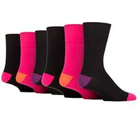 Ladies PLUS SIZE SockShop Cotton Gentle Grip (6 x RJ623 LP)