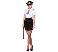 Adults Police Woman Costume Sexy Constable Cutie Ladies Fancy Dress Outfit