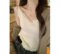 Ladies Polyester Inner Vest Solid Colour | Sleeveless basic design, soft knit fabric, solid colour style, regular length fit, for versatile layering piece