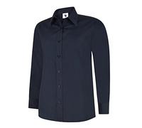 Uneek UC711 Ladies Poplin Full Sleeve Shirt Light Blue XL Colour: Ligh XL
