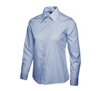 Uneek UC711 Ladies Poplin Full Sleeve Shirt Light Blue 3XL Colour: Lig 3XL