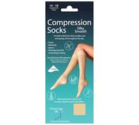 Ladies Pretty Legs Silky Smooth Compression Socks DJ4S Natural