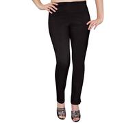 Ladies Pull On Straight Smooth Super Stretch Elasticated Trousers Womens Pants