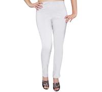 Ladies Pull On Straight Smooth Super Stretch Elasticated Trousers Womens Pants
