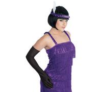 Ladies Purple Charleston Flapper Costume