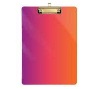 Ladies Purple Orange Gradient Acrylic Cute Notepad Holder Personalised Teacher Size 9x12