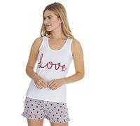 Ladies Pyjama Sets (Sizes 8-22) Lots of Options, Plus Size PJ Tops & Bottoms Ideal for All Seasons, Grey, M (UK 12-14)