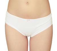 Ladies Quality Basic Plain Bikini Briefs Womens Underwear Lingerie Knickers 3017 (L, White)