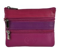 Ladies Quality Leather Coin Purse by London Leather Goods Change 4 Colours (Blush)