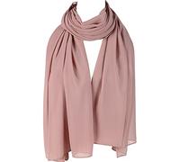 Ladies Quality Plain Chiffon Hijab Scarf Large Maxi shawls 30 Colours(Nude)