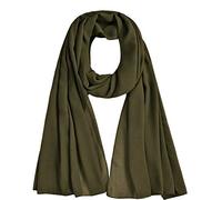 Ladies Quality Plain Chiffon Hijab Scarf Large Maxi shawls 30 Colours(Olive)