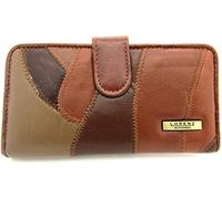 Ladies Quality Soft Real Patchwork Leather Purse (Beige)