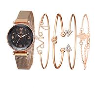 Ladies Quartz Bracelet Watch Starry Sky Magnet Watch Waterproof Gift Set Boxed Watch + Bracelet Rose Gold