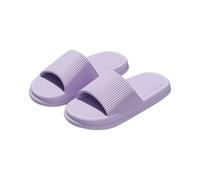 Ladies Quick-Dry Pool Slides Orthopaedic Design Waterproo Non Slip Thick Sole Comfortable Cushion for Beach Shower Bathroom Summer Outdoor Indoor Non Slip Soft Sole Couples Slipper (Purple, 4)