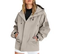 Ladies Rain Jacket, Lightweight Waterproof Jacket Womens Winter Coats Ladies Lightweight Windbreaker Outdoor Trench Coats Casual Office Work Cropped Blazer Hiking Running Tops
