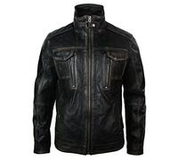 Ladies Real Leather Green Biker Retro Soft Leather Jacket