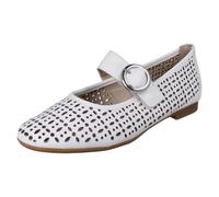 Ladies Remonte - D0K16 Leather Hook And Loop Mary Jane Style Shoes