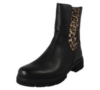 Ladies Remonte Elasticated Zip Up Fastening Cuban Heel Boots D2S70