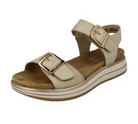 Ladies Remonte Faux Buckle Leather Sandals 'D1J51'