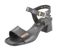 Remonte Women's Leather Sandal Block Heel D1K54, black, 7.5 UK