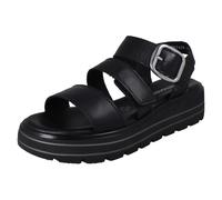 Ladies Remonte Leather Adjustable Hook And Loop Wedge Sandals D3N50