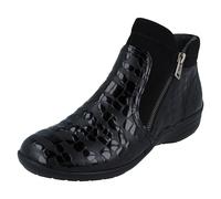 Remonte R6593-00 Ladies Black Zip Boots Colour: Black, Size: EU 41 / U