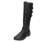 Remonte R3370-01 Shebuc Wide-leg Black Womens knee-high boots in a Plain Man-made in Size 37