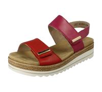 Ladies Remonte Sandals Adjustable Straps Removable Footbeds Wedge Heel 'D0RQ59'