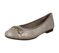 Remonte Ladies Classic Loose Insert Ballet Flats D0K10, Gold 90, 6 UK