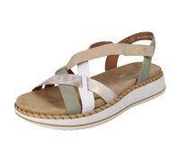 Ladies Remonte Suede Hook And Loop Sandals With Removable Footbed D3J53
