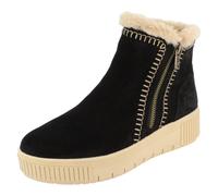Ladies Remonte Suede Lambs Wool Lined Ankle Boots With Side Zip D3B70