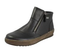 Ladies Remonte-Tex Double Zipped Leather Casual Ankle Boots D0783