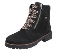 Ladies Remonte-TEX Wide Fitting Side Zip Up Leather Ankle Boots: D3W70