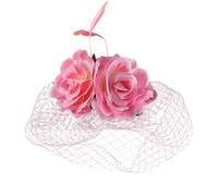 Ladies Retro Elegant Flower Hair Fascinator Hat Women Fascinator Hats Tea Party Hat Vintage Pillbox Headband For Cocktail (One Size)
