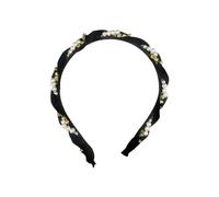 Ladies Rhinestone Embellished Hair Band, Bridal Headpiece Headdress Party Fashion Elegant Ladies Hair Band Hair Ring Accessories(Black)