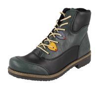 Ladies Rieker - 73510 Lace Up Casual Ankle Boots Fleece Lining