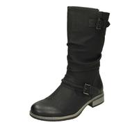 Ladies Rieker 98860 Fleece Lined Calf High Boots