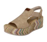Ladies Rieker Casual Elasticated Pull On Wedge Summer Sandals 69472