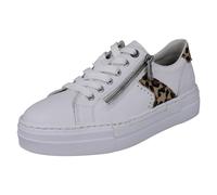 Ladies Rieker Casual Platform Soft Leather Leopard Print Trainers: N4924
