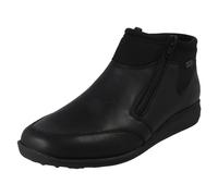 Ladies Rieker Extra Wide Fleece Lined Double Zip Ankle Boots "47270"