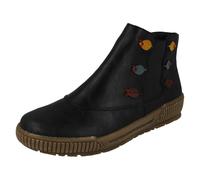 Rieker Ladies Fleece Lined Zip Fastening Ankle Boots N0751-14 - Blue Synthetic - UK Size 3.5 - EU Size 36 - US Size 5.5