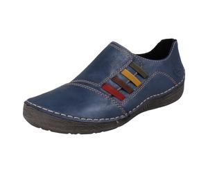 Ladies Rieker High Fronted Slip On Elasticated Casual Shoes 52560