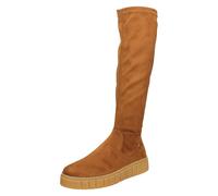 Rieker Ladies Knee High Platform Wedge Boots W1080-24 - Brown Textile - UK Size 6.5 - EU Size 40 - US Size 8.5