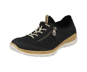 Ladies Rieker MemeSoft Light Weight Elastic Toggle Synthetic Trainers N4263