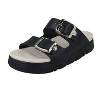 Ladies Rieker P2180 Buckle Detailed Mule Sandals