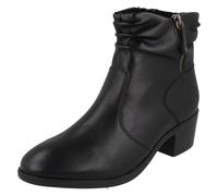 Ladies Rieker Smart Ankle Boots With Side Zip And A 5 CM Mid Heel"73981"