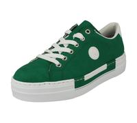 Rieker N49W1-52 Ladies Green Lace-Up Shoes Colour: Green, Size: EU 37