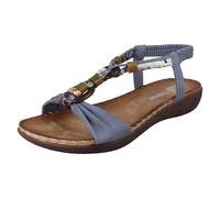Ladies Rieker Stylish Elasticated Back Pull On Summer Sandals 'V7568'