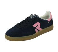 Ladies Rieker Suede Leather Low Top Flat Lace Up Casual Trainer Sneakers - W2200